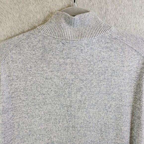 Bonobos Sweater Mens XXL Gray 1/4 Zip Pullover Cotton Cashmere Blend Lightweight - Picture 5 of 12